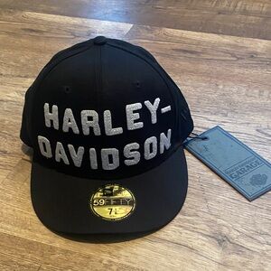 Harley Davidson 59Fifty Flat Brim Cap Small 7 1/8